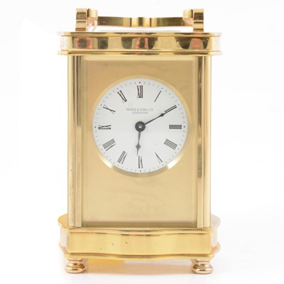 Lot 192 - Modern brass carriage clock
