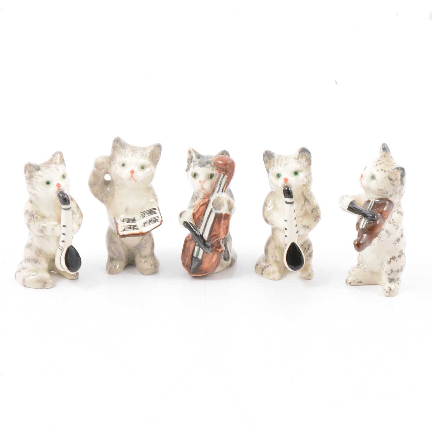 Lot 5 - Beswick pottery miniature cat orchestra
