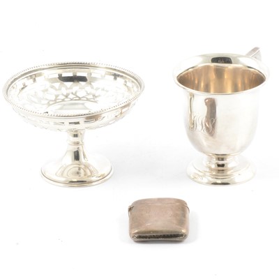 Lot 217 - Silver christening cup, Docker & Burn Ltd, Birmingham 1927 and other silver items.