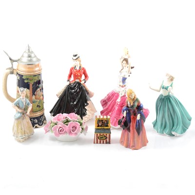 Lot 15 - Royal Doulton and other figures and ceramics
