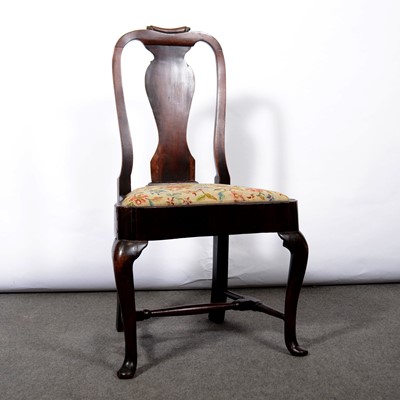 Lot 556 - George II walnut dining chair