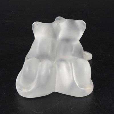 Lot 9 - Lalique Crystal, Lambwee, a frosted glass ornament
