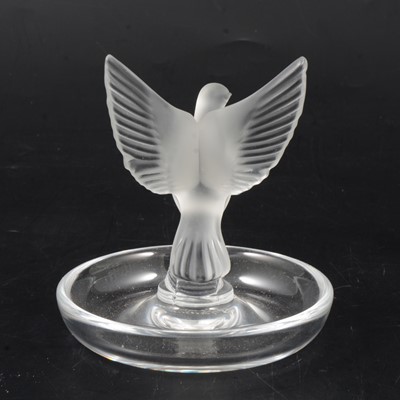Lot 75 - Lalique Crystal, Thalie, a frosted an clear glass dish