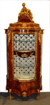 Lot 266 - Late 19th Century French kingwood vitrine