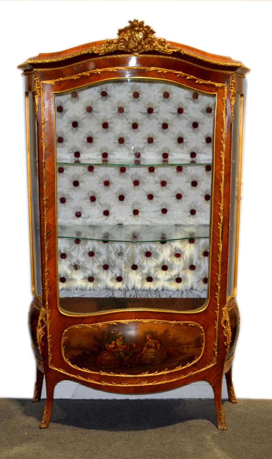 Lot 269 - Late 19th Century French kingwood vitrine