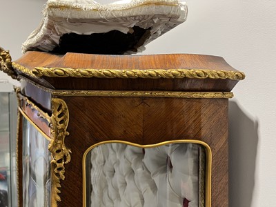 Lot 269 - Late 19th Century French kingwood vitrine