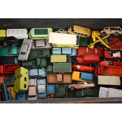 Lot 161 - Two trays of loose playworn and re-painted models