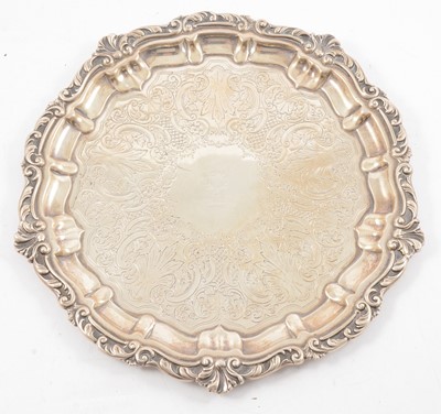 Lot 259 - Victorian silver salver