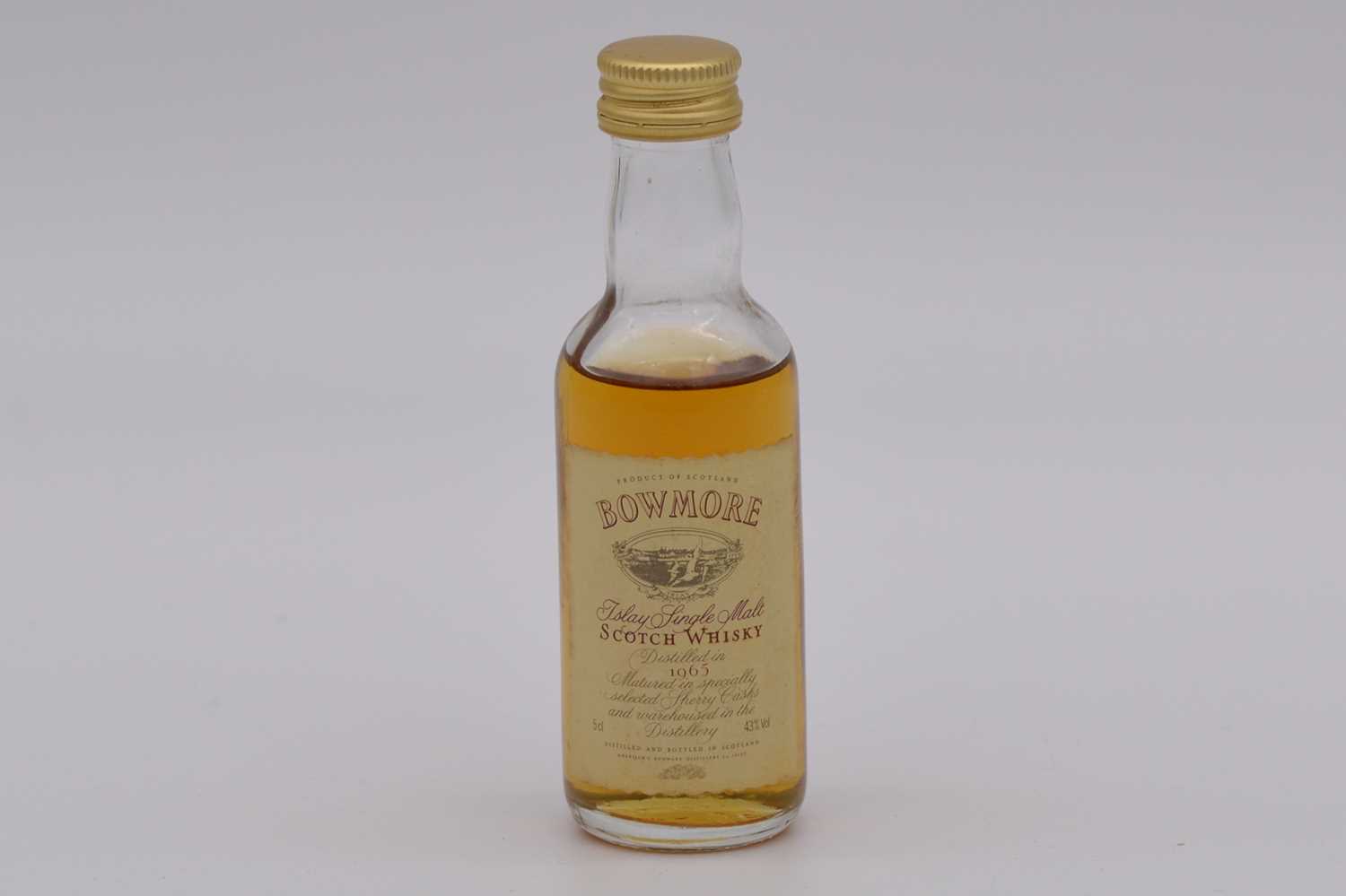 Lot 40 - Bowmore 1965, Sherry Cask, whisky miniature