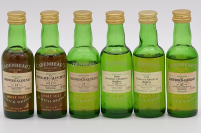 Lot 1 - Cadenhead's Miniature Authentic Collection, six Highland whiskies