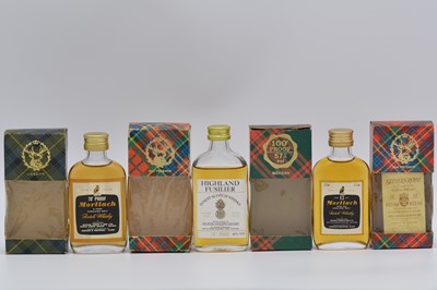 Lot 63 - Gordon & MacPhail, Tartan Miniature Collection, twelve flat bottles