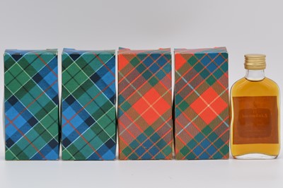 Lot 64 - Gordon & MacPhail, Tartan Miniature Collection, twelve flat bottles in packs
