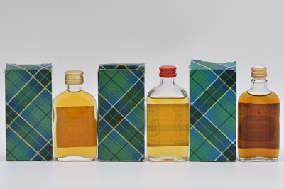 Lot 66 - Gordon & MacPhail, Tartan Miniature Collection, ten flat bottles in packs