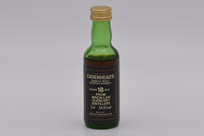 Lot 216 - Cadenhead's Black Label miniature series: Macallan 18 year old