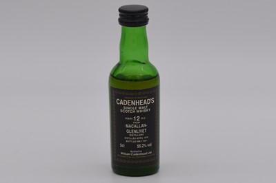 Lot 217 - Cadenhead's Black Label miniature series: Macallan 1979, 12 year old