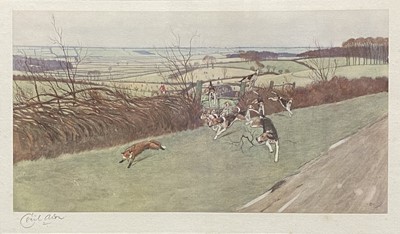 Lot 414 - After Cecil Aldin, The Pytchley Country, two signed prints.