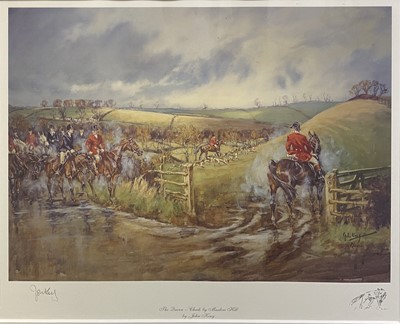 Lot 405 - After John King, two hunting prints another by Farquharson