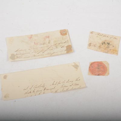 Lot 218 - Signatures of George IV and Queen Victoria.