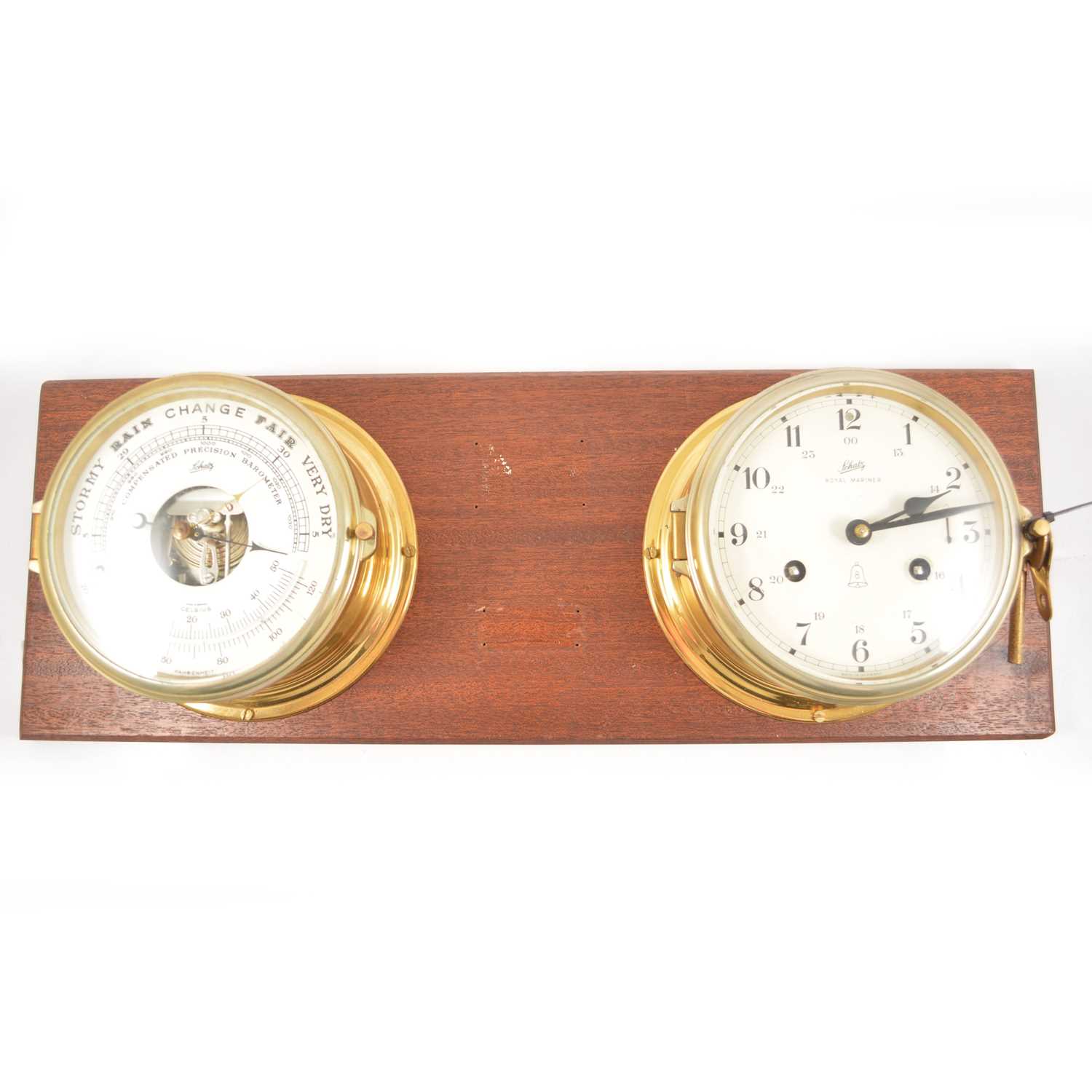 Schatz "Royal Mariner" ships bulkhead clock and barometer. Barnebys