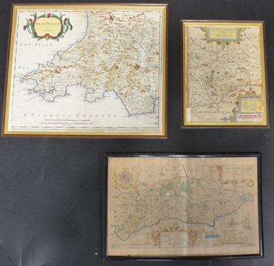 Lot 101 - Antiquarian maps and Burton Overy photographs and watercolour.