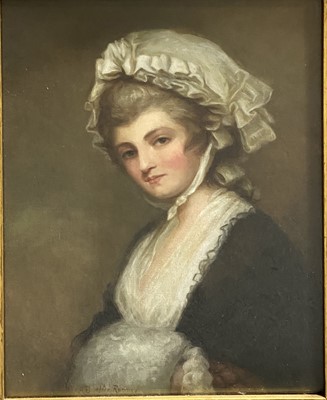 Lot 476 - A B after Romney, Mrs Mary Robinson. / After Rubens, Marchesa.