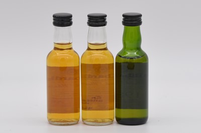 Lot 82 - Tullibardine 1964, 1987, and 1988 miniature bottlings