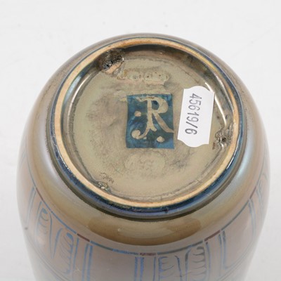 Lot 1009 - Richard Joyce for Pilkington's Royal Lancastrian, a lustre vase for a silver wedding, 1924