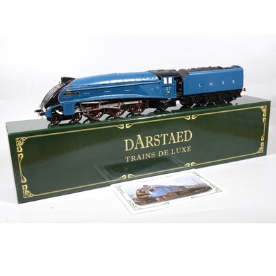 Lot 174 - Darstaed Trains De Luxe, O gauge electric locomotive with tender, LNER 4-6-2, 'Merlin'