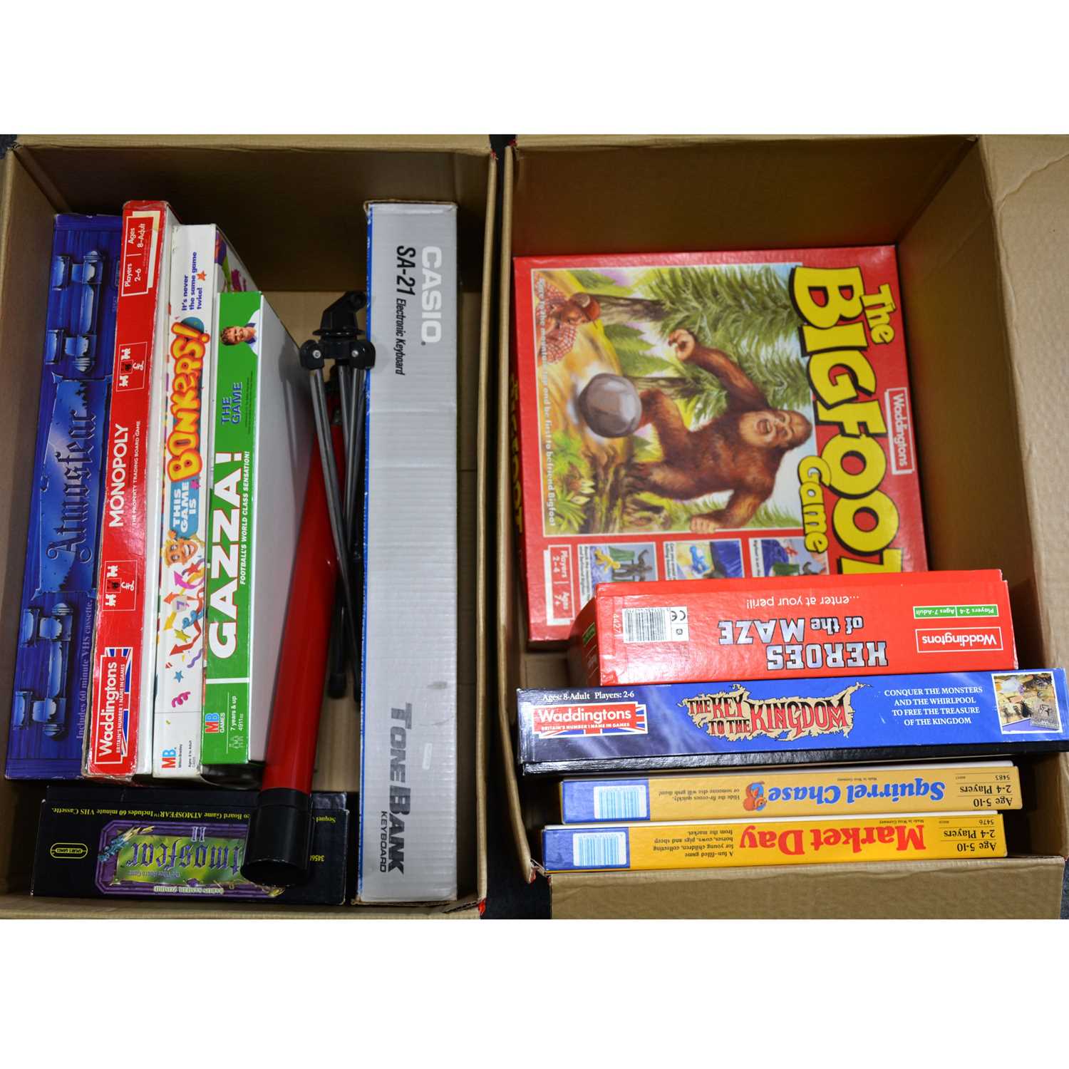 Lot 220 - Vintage boardgames; ten including Heroes of the Maze; Bigfoot Game etc