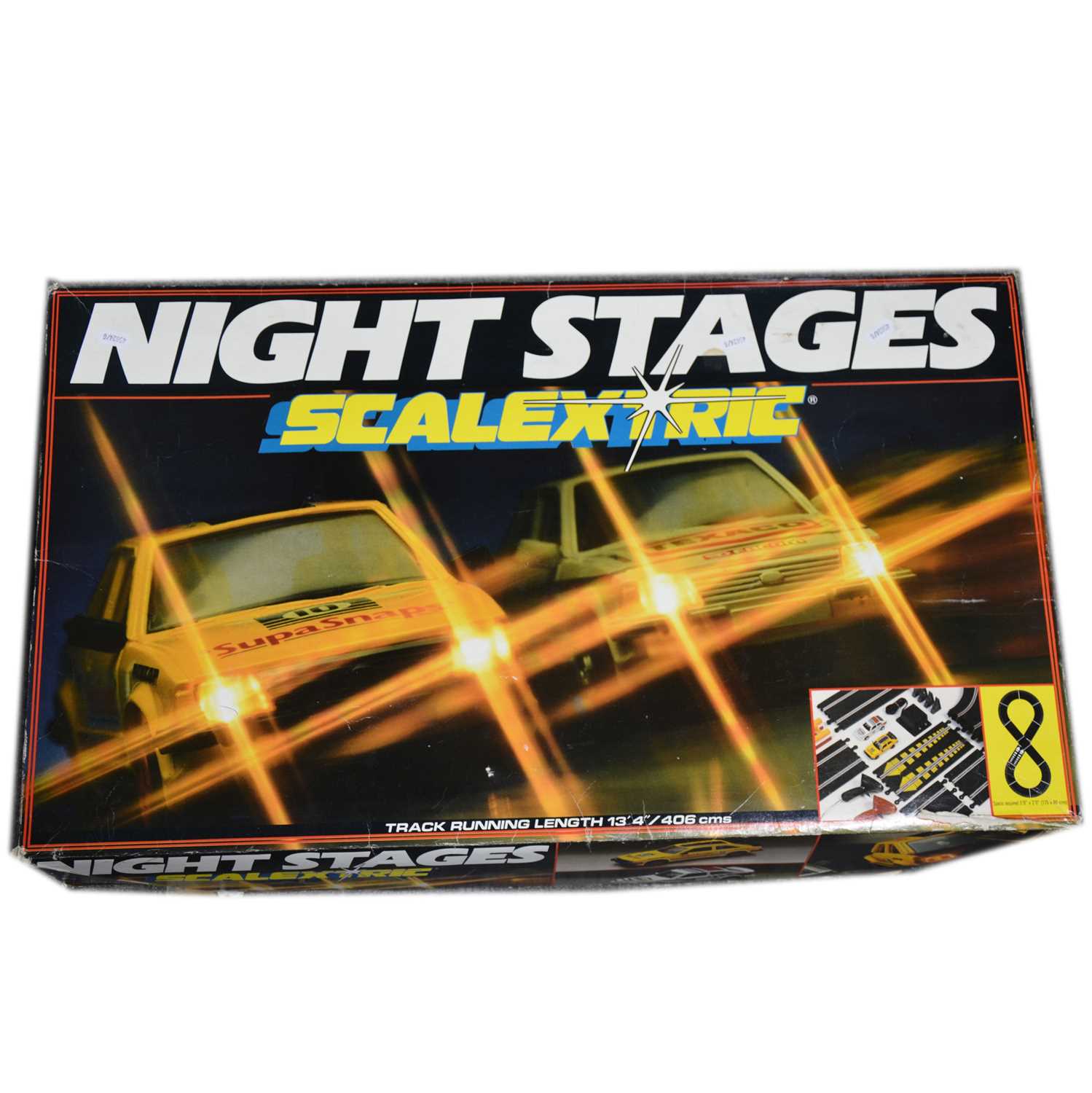 Lot 197 - Scalextric model slot-car racing set Night Stages, boxed.