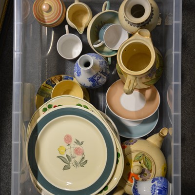 Lot 16 - Quantity of 20th century decorative ceramics, including Susie Cooper, Clarice Cliff
