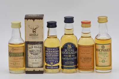 Lot 41 - Twelve assorted whisky miniatures