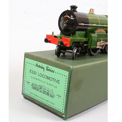 Lot 6 - Hornby O gauge electric model railway locomotive and tender, E320 GWR 4-4-2, 'Caerphilly Castle'