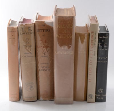 Lot 129 - Seven T E Lawrence works, including Seven Pillars of Wisdom, 1935.