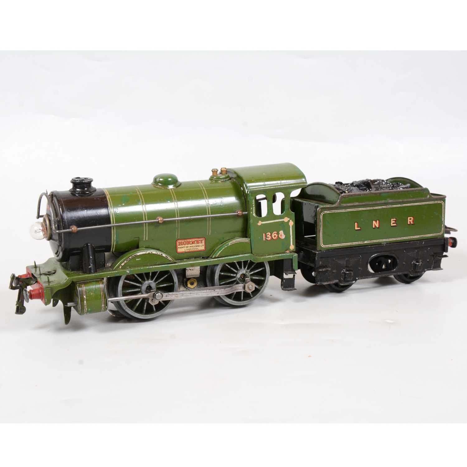 Lot 26 - Hornby O gauge model electric locomotive and tender, Special no.1, E120, LNER 0-4-0