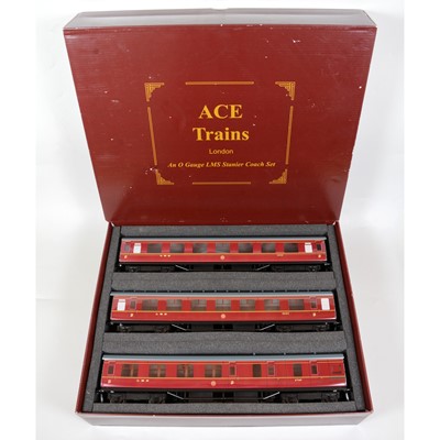 Lot 120 - ACE Trains O gauge model railway LMS Stanier Coach Set C/18-A