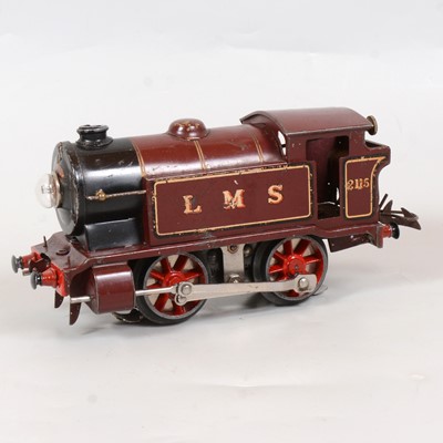 Lot 8 - Hornby O gauge electric model railway locomotive, E120, LMS 0-4-0, 2115, maroon, 20v.