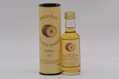 Lot 186 - Ardbeg 1975, 18 year old, Signatory Vintage miniature whisky series