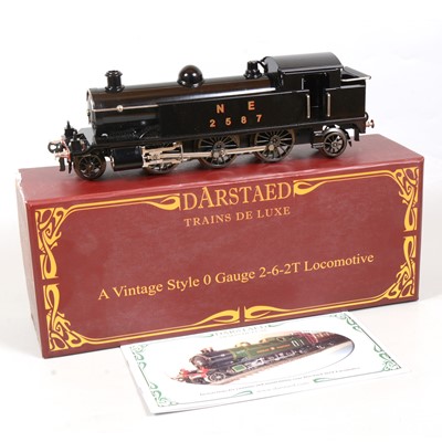 Lot 177 - Darstaed Trains De Luxe O gauge model railway tank locomotive, NE 2-6-2T, 2587, black