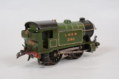 Lot 19 - Hornby O gauge tank locomotive, E120 no.1 Special, LNER 0-4-0, 2162, green.