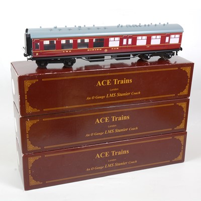 Lot 123 - Three ACE Trains passenger coaches, including C/18-D dining car etc