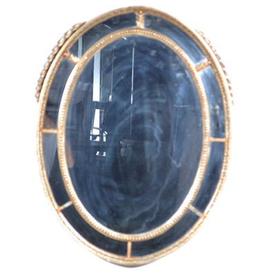 Lot 633 - Baroque style oval wall mirror