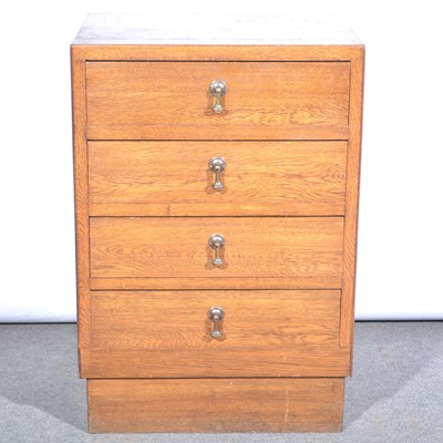 Lot 577 - Oak cutlery chest