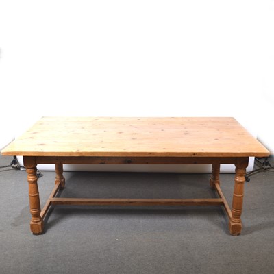 Lot 330 - Large pine kitchen table