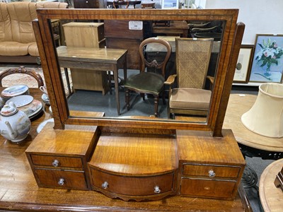 Lot 288 - Maple wood toilet mirror, probably American