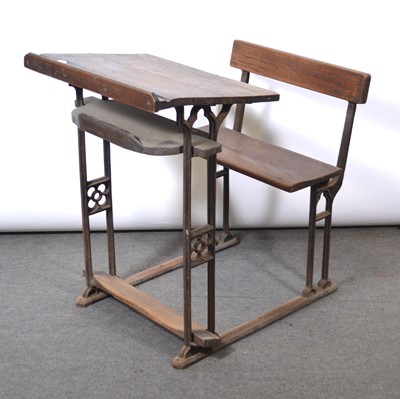 Lot 536 - Old school desk