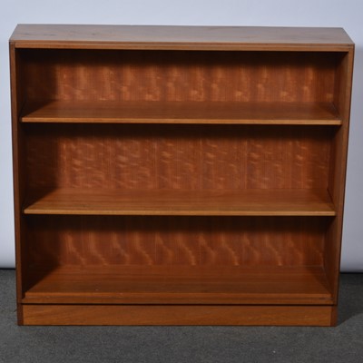 Lot 466 - Teak open bookcase, probably Loughborough Furniture.