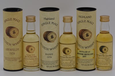 Lot 207 - Signatory Vintage - Three Highland whisky miniatures