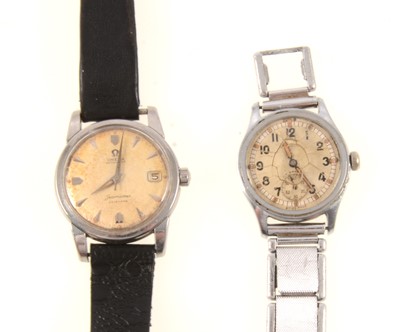 Lot 367 - A gentleman's Omega Seamaster and A.T.P. military issue Timor watch.