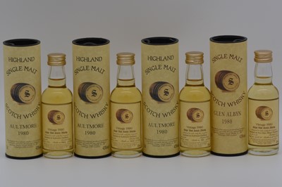 Lot 208 - Signatory Vintage - Eight Highland whisky miniatures